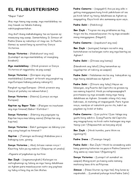 script ng el filibusterismo kabanata 21-39 pdf
